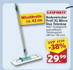 Combi Leifheit bodenwischer profi xl micro duo teleskop Angebot