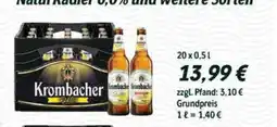 Getränke Arena Krombacher natur radler 0,0% Angebot