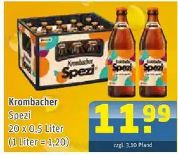 Getränke Arena Krombacher spezi Angebot