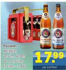 Getränke Arena Paulaner weißbier Angebot
