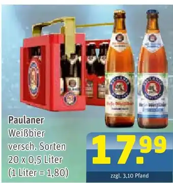 Getränke Arena Paulaner weißbier Angebot