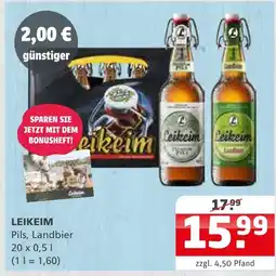 Getränke Quelle Leikeim pils, landbier Angebot