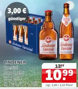 Getränke Quelle Lindener spezial Angebot