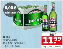Getränke Quelle Becks becks Angebot