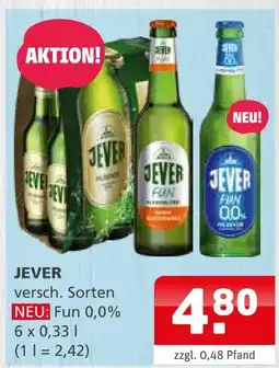 Getränke Quelle Jever fun 0,0% Angebot