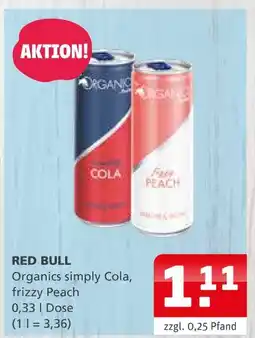 Getränke Quelle Red bull organics simply cola Angebot
