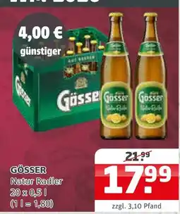 Getränke Quelle Gösser natur radler Angebot