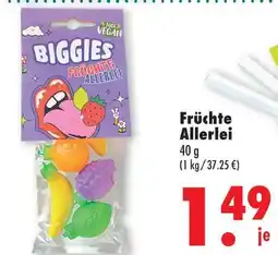 Mäc Geiz Biggies früchte allerlei Angebot