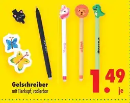 Mäc Geiz Gelschreiber mit tierkopf, radierbar Angebot