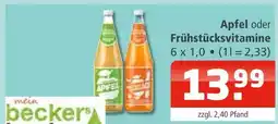 Getränke Oase Meina apfel oder frühstücksvitamine Angebot