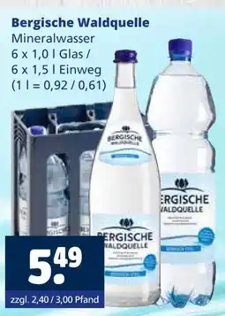 Getränkewelt Bergische waldquelle mineralwasser Angebot