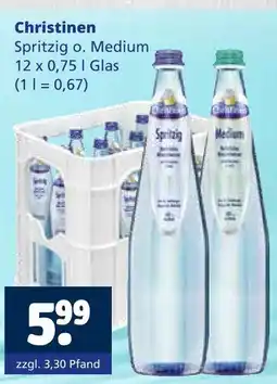 Getränkewelt Christinen mineralwasser Angebot