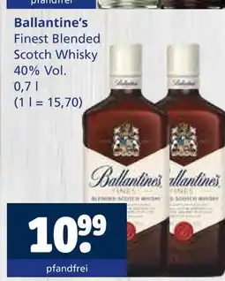 Getränkewelt Ballantine's finest blended scotch whisky Angebot