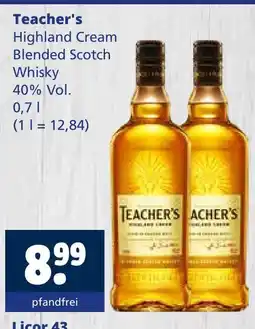 Getränkewelt Teacher's highland cream blended scotch whisky Angebot