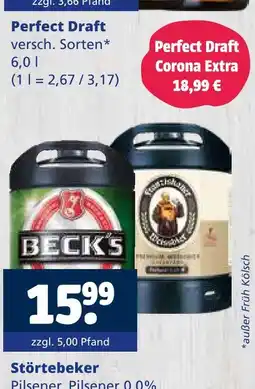 Getränkewelt Beck's perfect draft Angebot