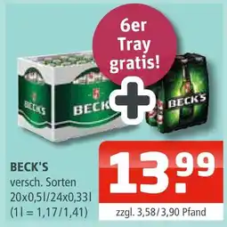 Getränke Oase Beck's bier Angebot