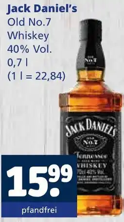 Getränkewelt Jack daniel's old no.7 whiskey Angebot