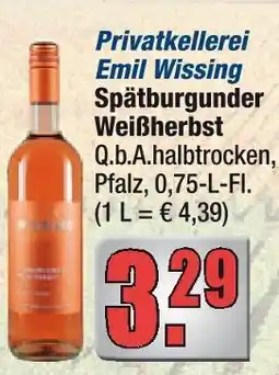 alldrink Privatkellerei emil wissing spätburgunder weißherbst Angebot