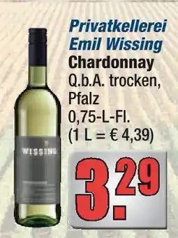 alldrink Privatkellerei emil wissing chardonnay Angebot