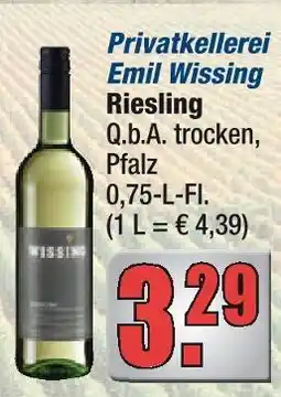 alldrink Privatkellerei emil wissing riesling Angebot