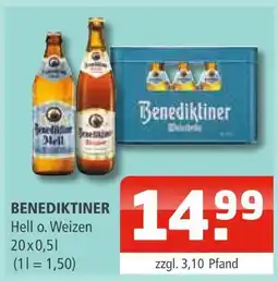 Getränke Oase Benediktiner hell o. weizen Angebot