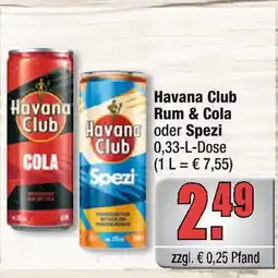 alldrink Havana club rum & cola Angebot