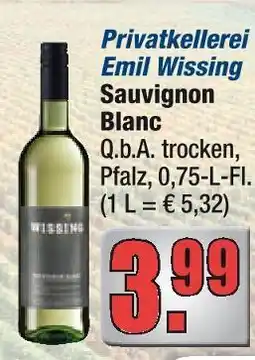 alldrink Privatkellerei emil wissig sauvignon blanc Angebot