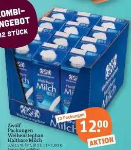 tegut Weihenstephan haltbare milch Angebot