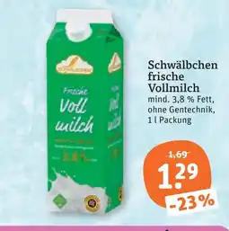tegut Schwälbchen frische vollmilch Angebot