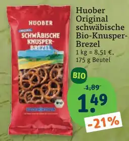 tegut Huober original schwäbische bio-knusper-brezel Angebot