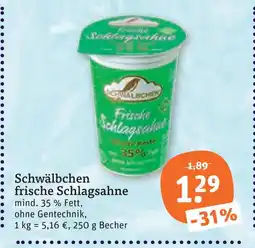 tegut Schwaelbchen schlagsahne Angebot