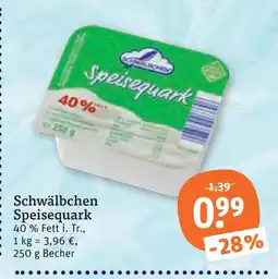 tegut Schwälbchen speisequark Angebot