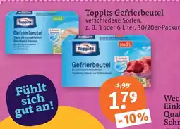 tegut Toppits gefrierbeutel Angebot