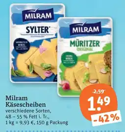 tegut Milram käsescheiben Angebot