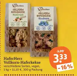 tegut Haferherz vollkorn-haferkekse Angebot