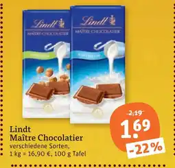 tegut Lindt maître chocolatier Angebot