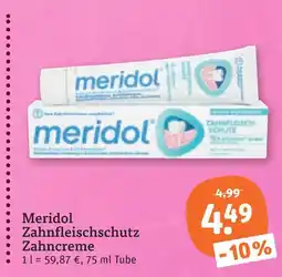 tegut Meridol zahnfleischschutz zahncreme Angebot