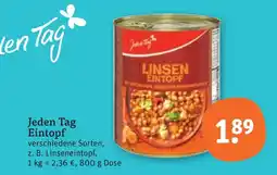 tegut Jeden tag eintopf Angebot