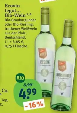 tegut Ecovin bio-grauburgunder Angebot