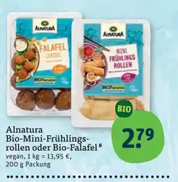 tegut Alnatura bio-mini-frühlingsrollen Angebot