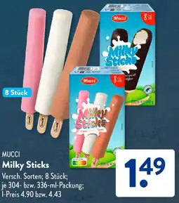 Aldi Süd MUCCI Milky Sticks Angebot