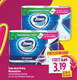 diska Zewa küchentücher Angebot