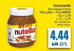 diska Ferrero nutella Angebot