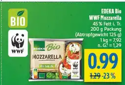 diska Edeka bio wwf mozzarella Angebot