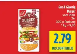 diska Gut & günstig burger vom rind Angebot