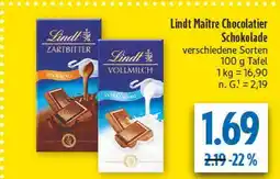 diska Lindt maître chocolatier schokolade Angebot