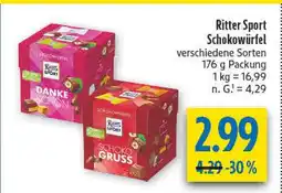 diska Ritter sport schokowürfel Angebot