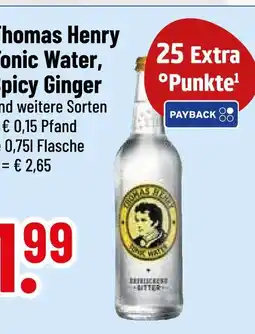 trinkgut Thomas henry tonic water, spicy ginger Angebot