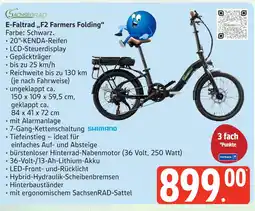 Marktkauf Sachsenrad e-faltrad „f2 farmers folding“ Angebot