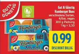 diska Gut & günstig hamburger buns Angebot